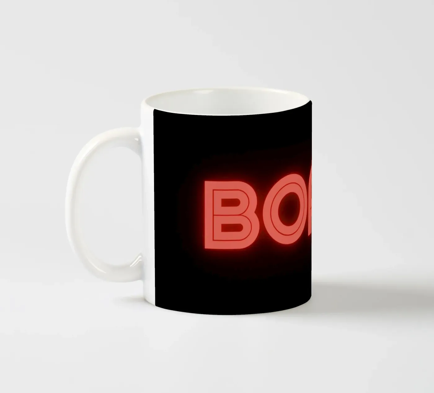bored ceramic mug by pixelflow