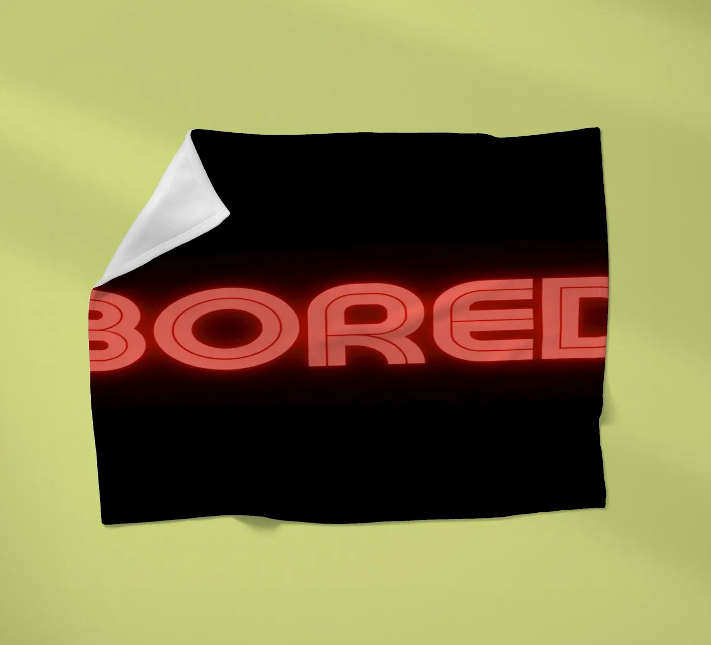 bored fleecedeken van pixelflow