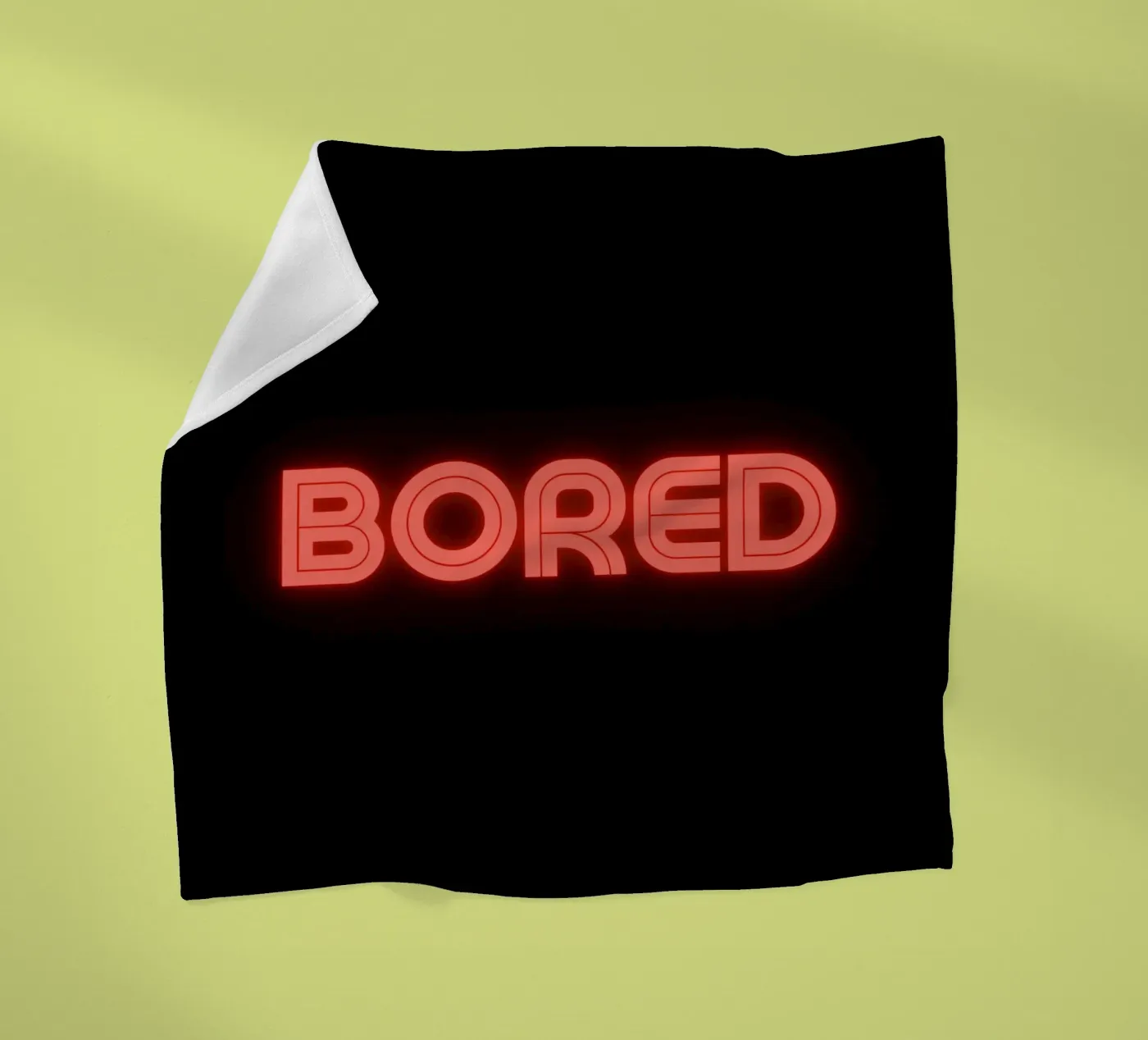 bored fleecedeken van pixelflow