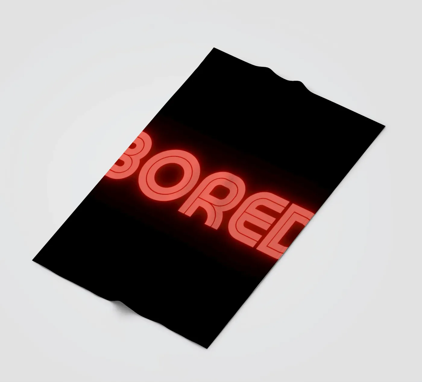 bored fleecedeken van pixelflow