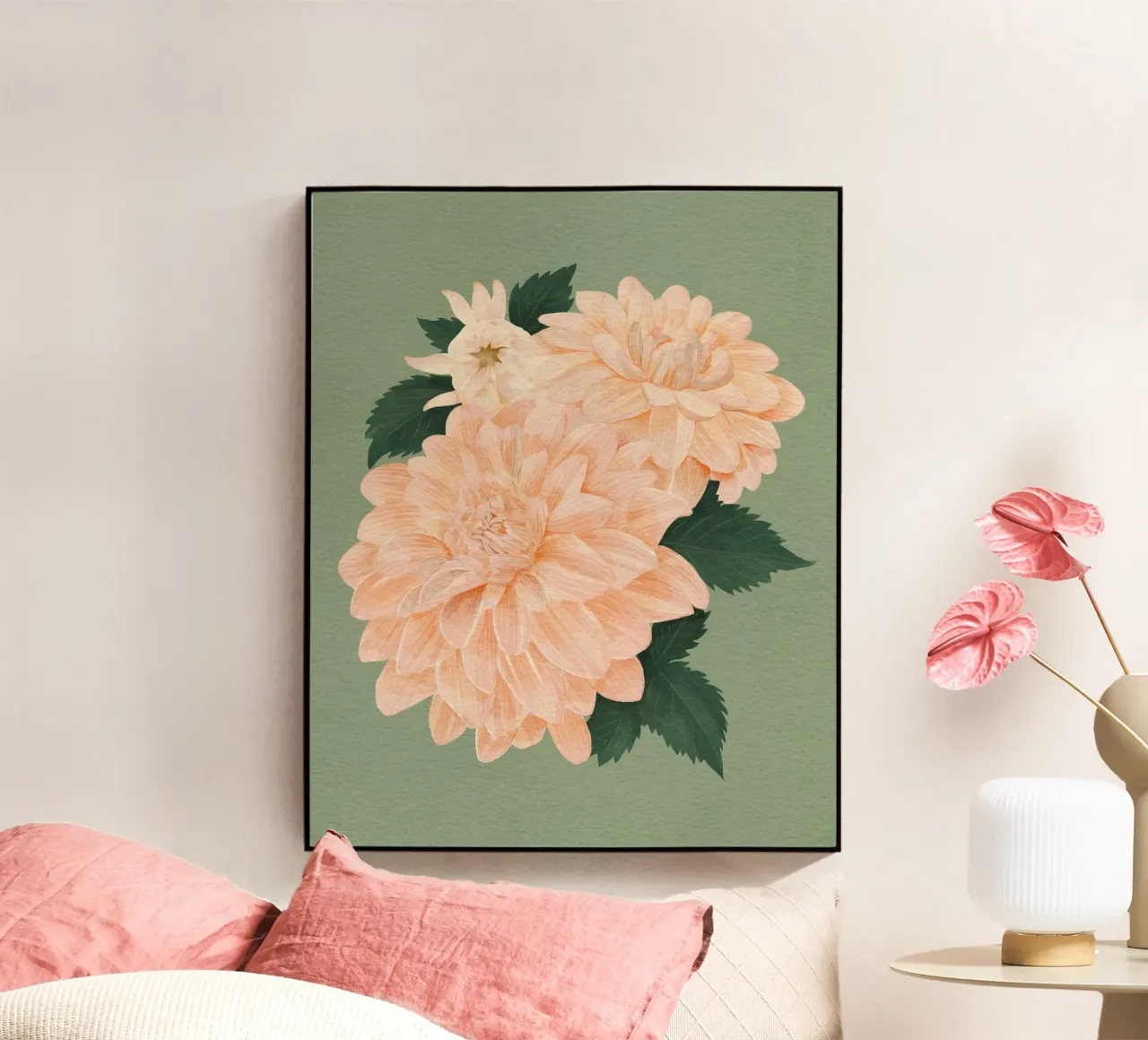 Dalie rosa plexiglass da Katie O'Shea