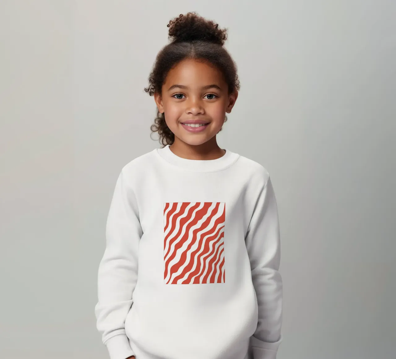 Linea rossa felpa bambino da MODERN NUANCE