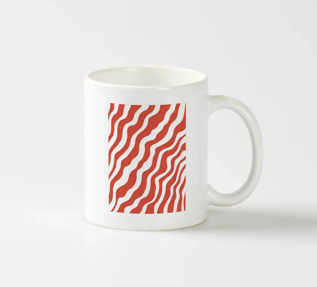 Linea rossa tazza in ceramica da MODERN NUANCE