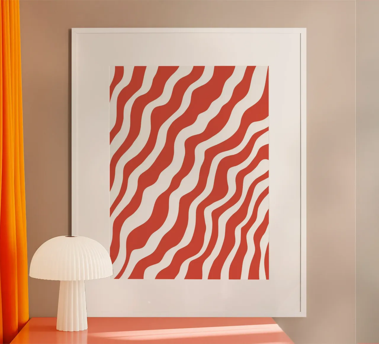 Red Line poster by MODERN NUANCE