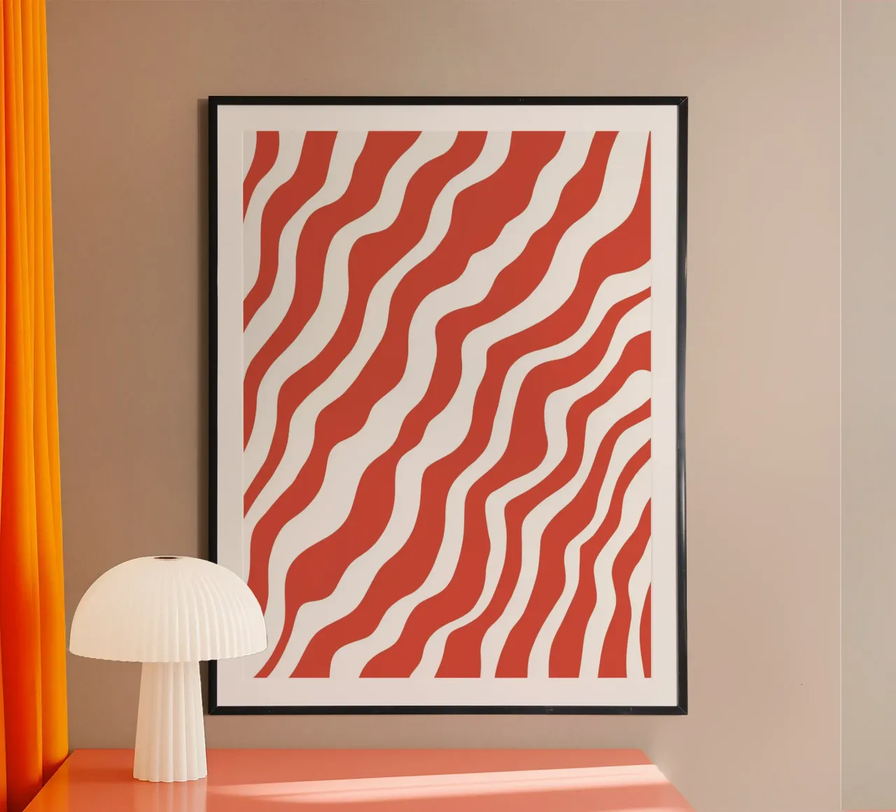 Red Line poster by MODERN NUANCE