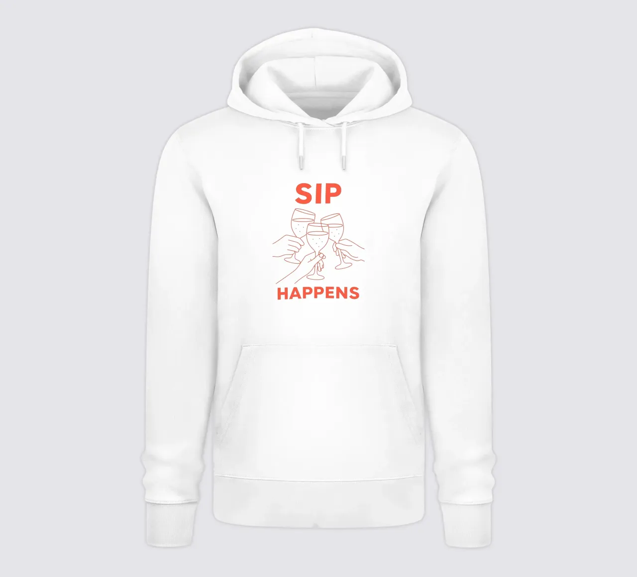 Sip Happens – Champagne Party Art felpa con cappuccio da QuooodZ by MooodzArt