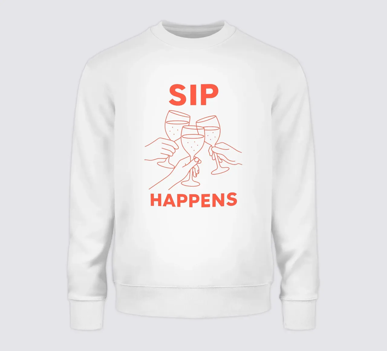 Sip Happens – Champagne Party Art felpa da QuooodZ by MooodzArt