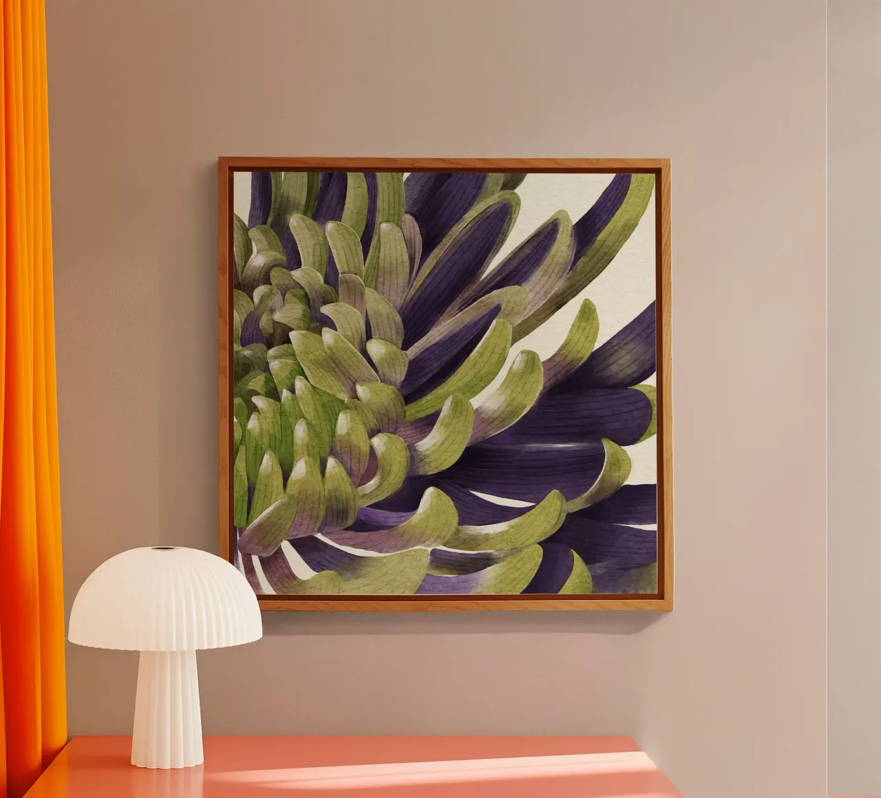 Crisantemo plexiglass da Katie O'Shea