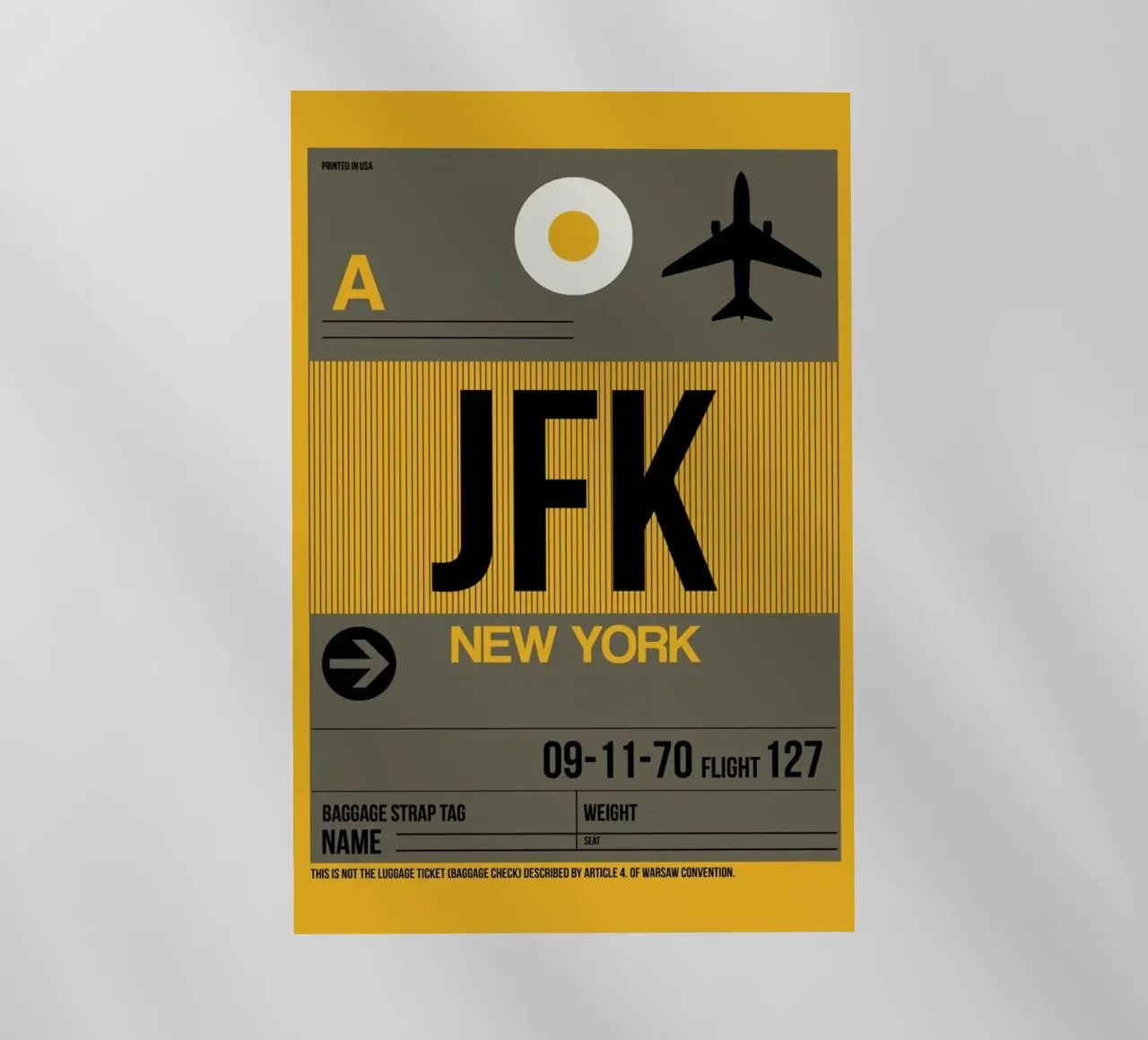 JFK-New York pellicola backlit da Naxart