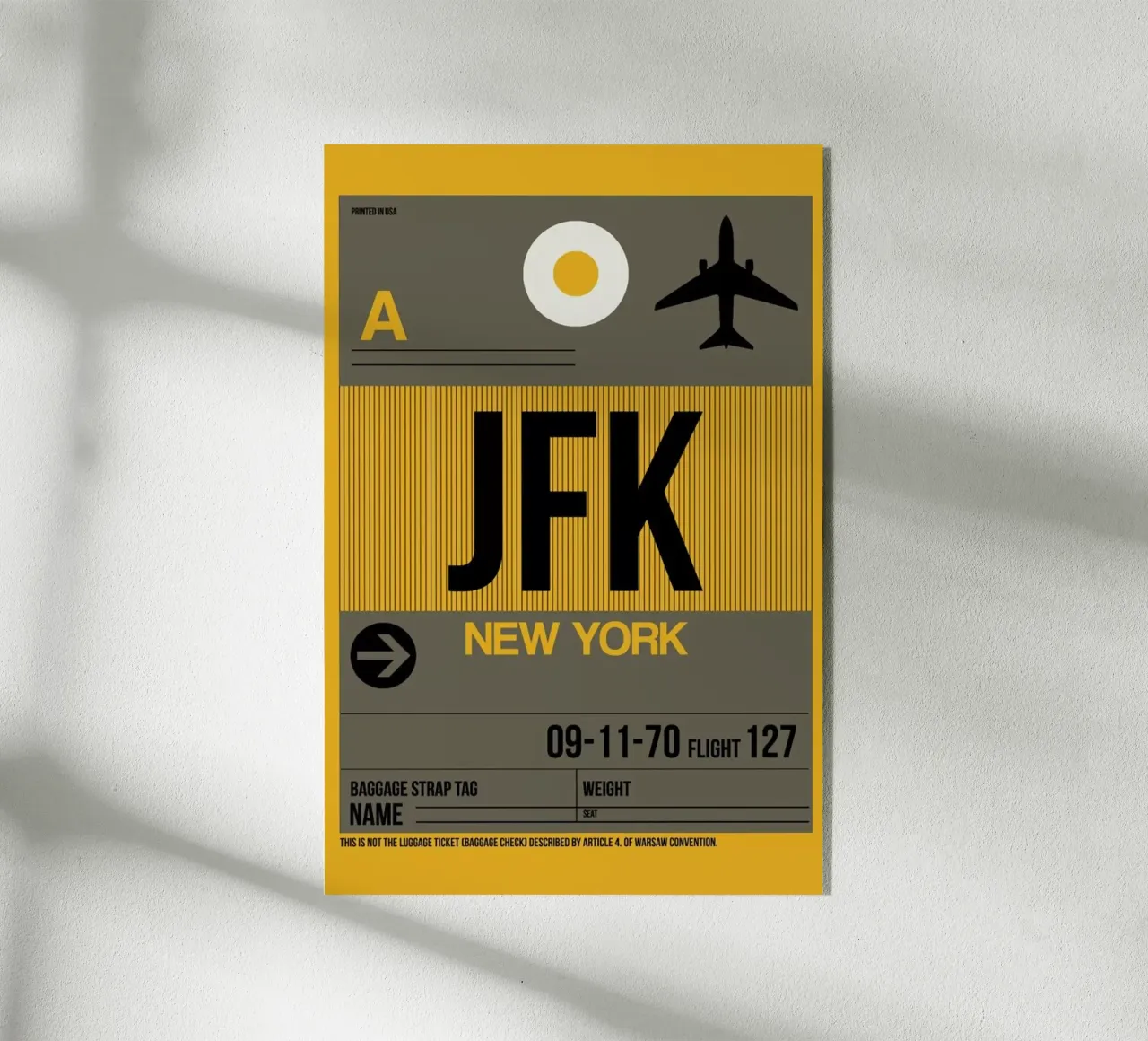 JFK-New York plexiglass da Naxart