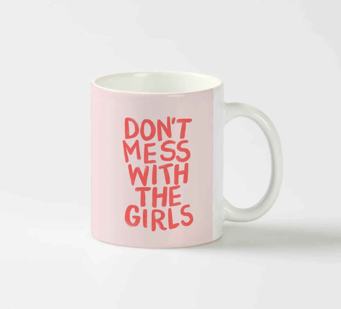Don't Mess With the Girls Freches, kühnes, feministisches Statement Keramik Tasse von THE MOTIVATED TYPE