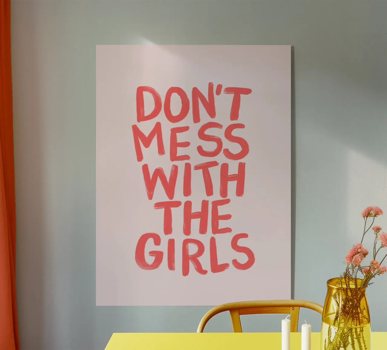 Non scherzare con le ragazze: una coraggiosa dichiarazione femminista plexiglass da THE MOTIVATED TYPE