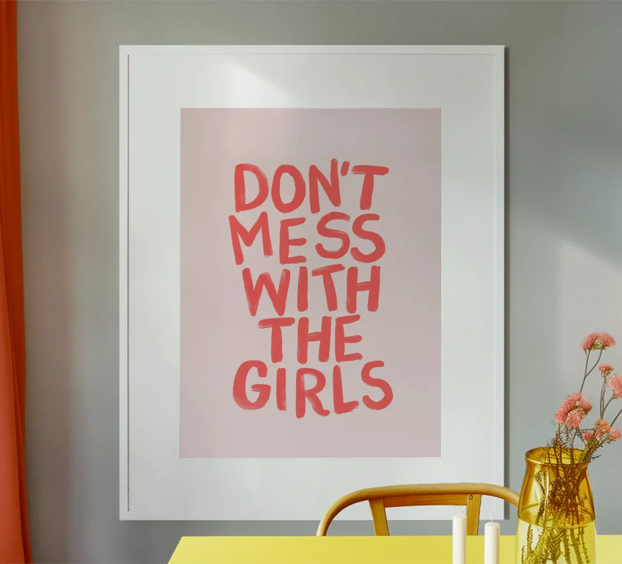 Non scherzare con le ragazze: una coraggiosa dichiarazione femminista carta hahnemühle da THE MOTIVATED TYPE