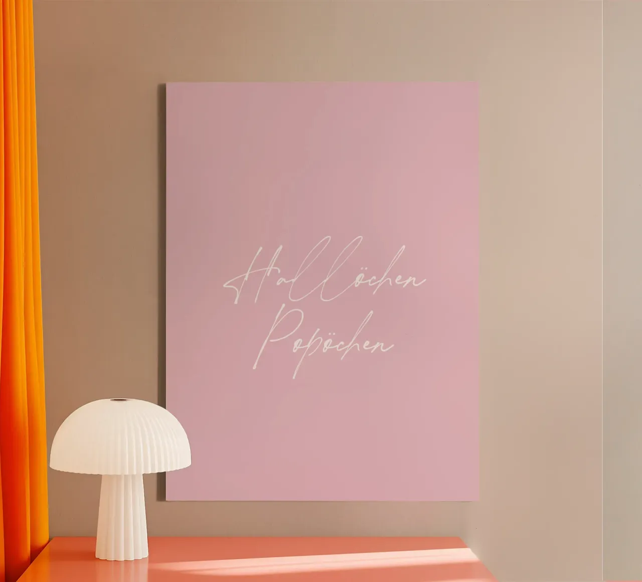 Hallöchen Popöchen canvas met Baklijst van ArtStudio