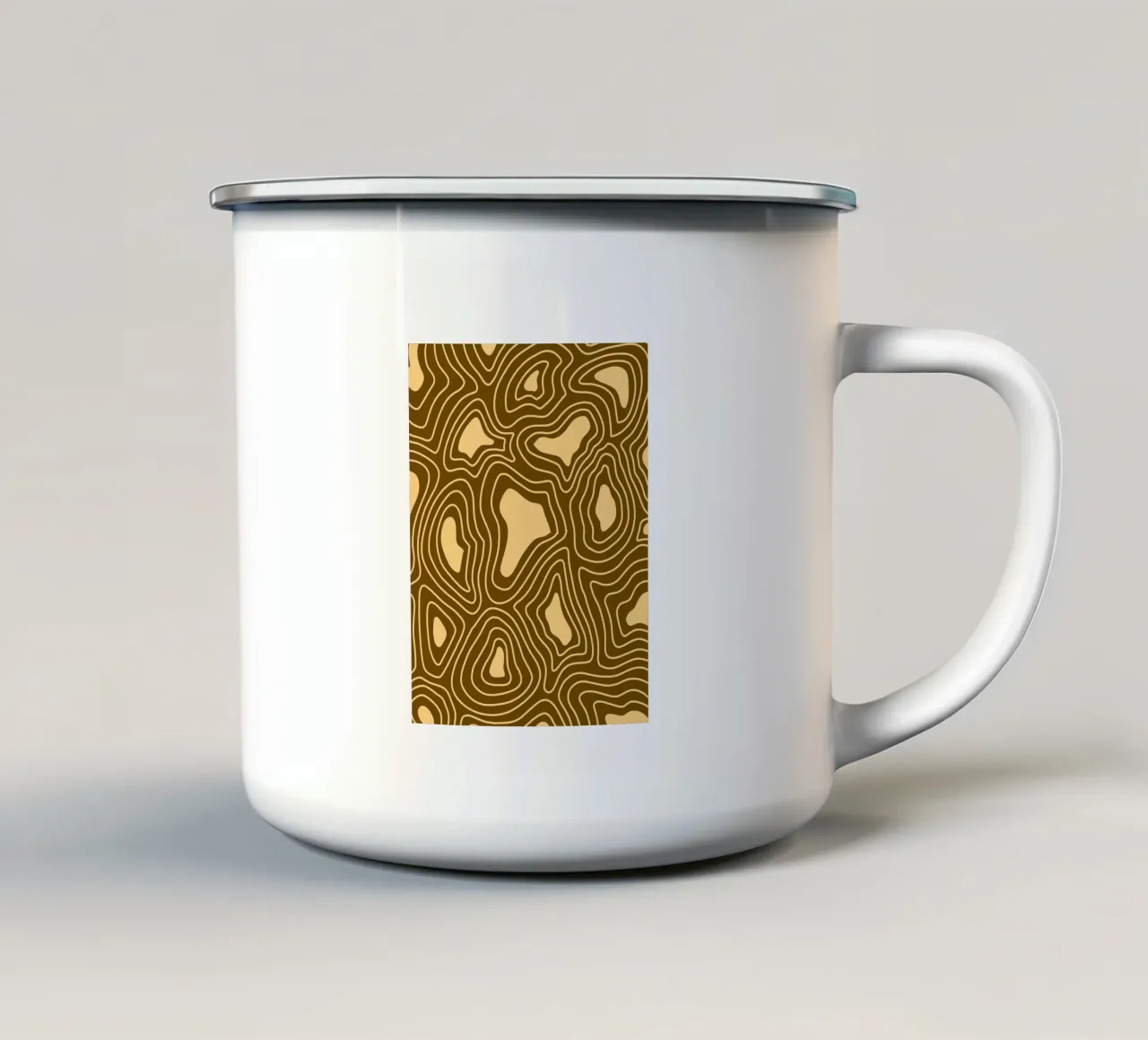 Linee d'onda minimaliste tazza in smalto da MODERN NUANCE