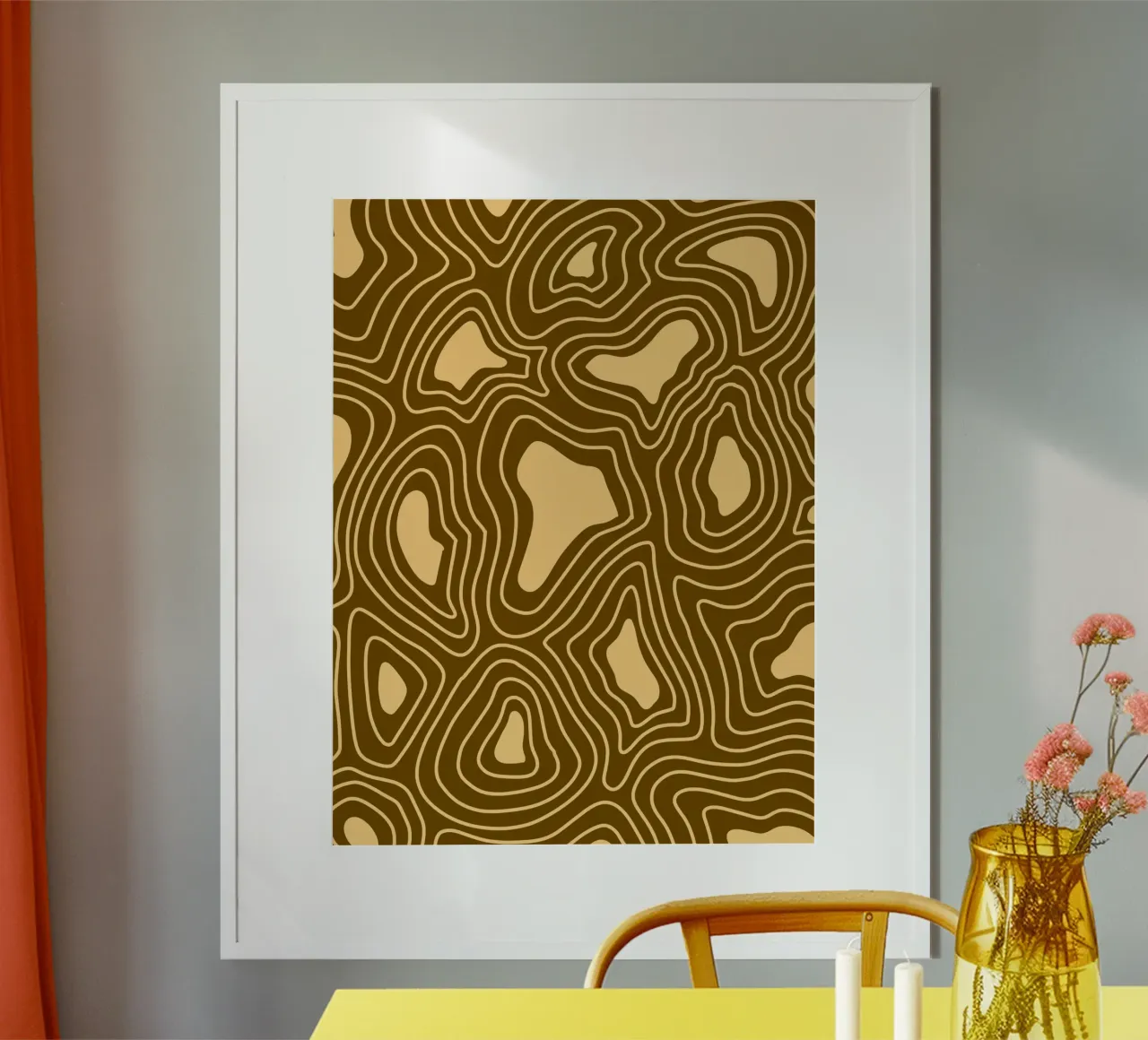 Linee d'onda minimaliste carta hahnemühle da MODERN NUANCE