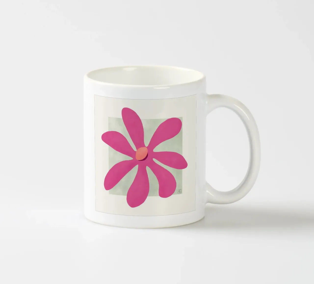 Moderne Blüte in pink tazza in ceramica da Farbwelten