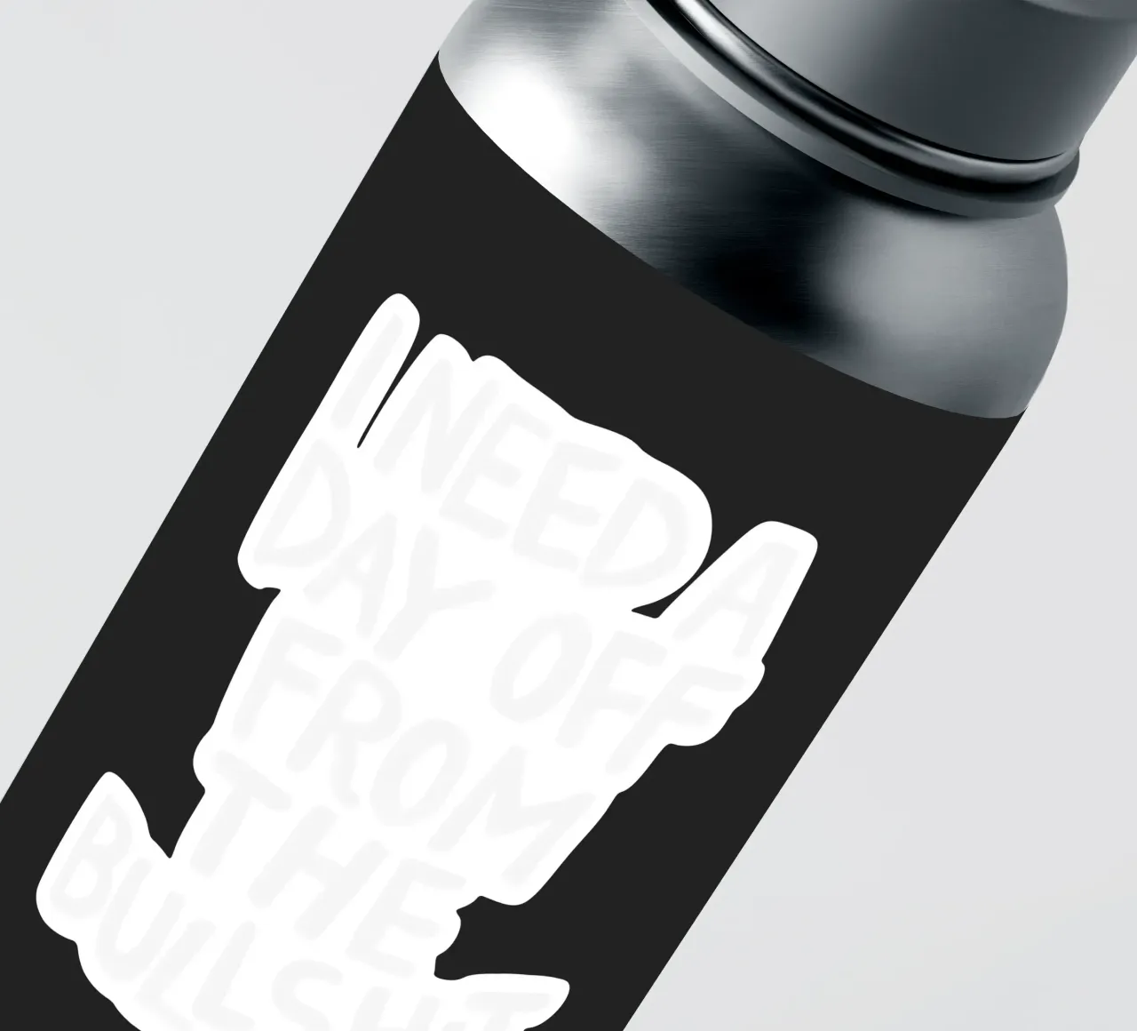 I Need a Day Off from the Bullshit Edgy Rebellious Statement sticker by THE MOTIVATED TYPE