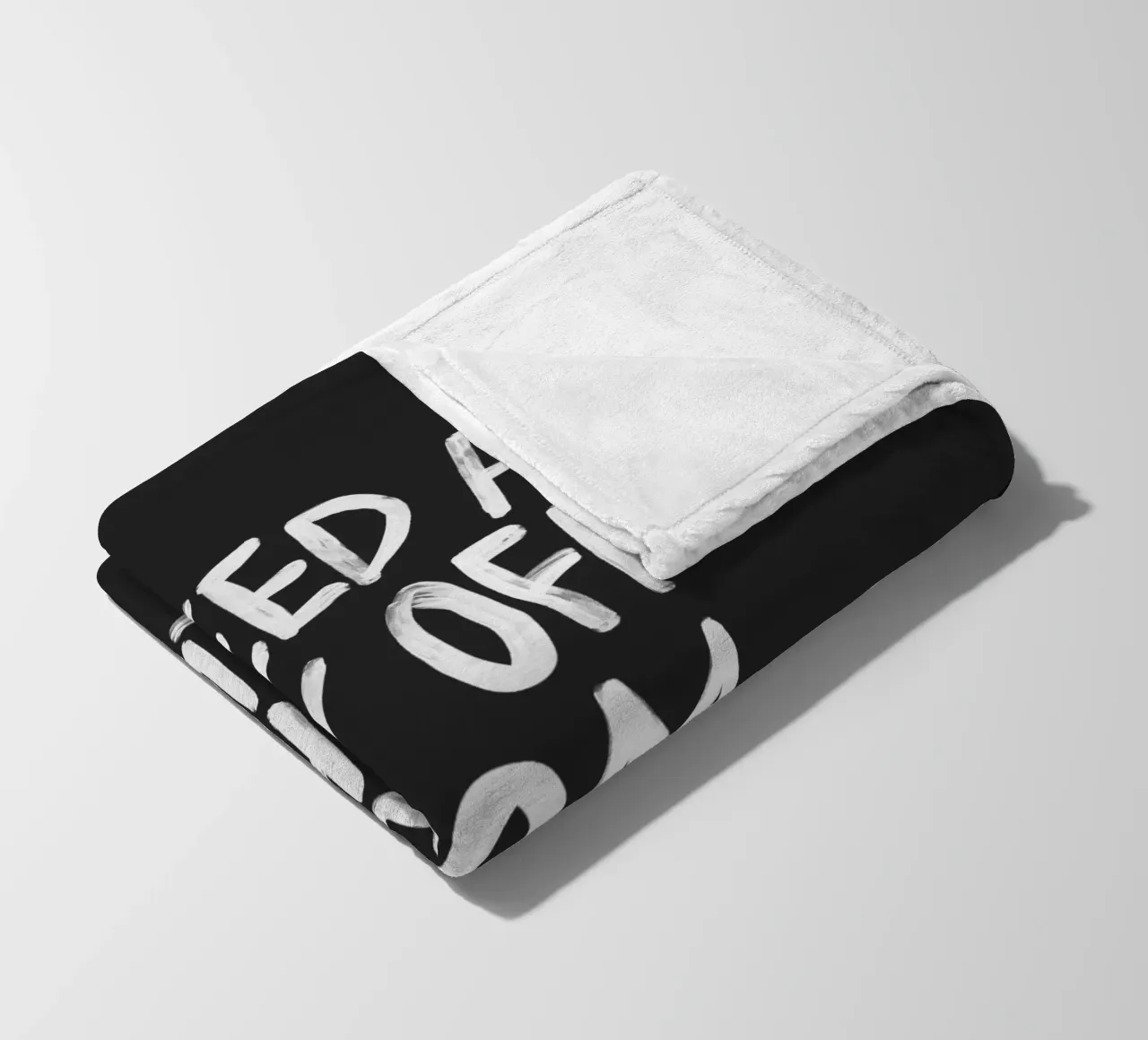 I Need a Day Off from the Bullshit Edgy Rebellious Statement fleece blanket by THE MOTIVATED TYPE