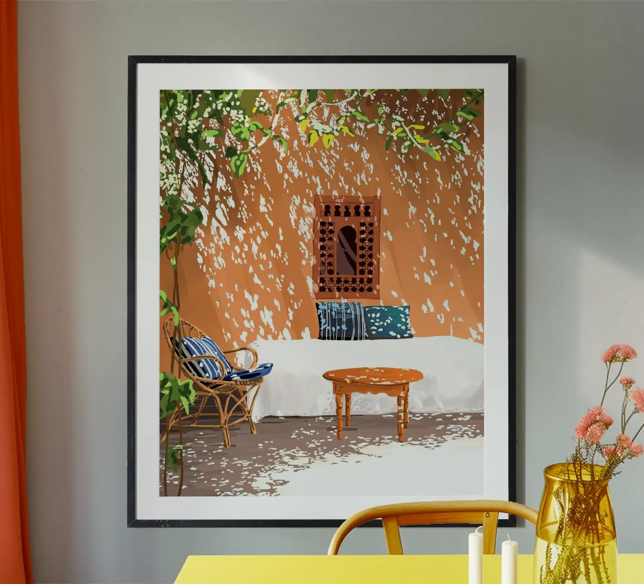Una tarde relajada Arquitectura Construcción Viajes de verano poster de 83oranges