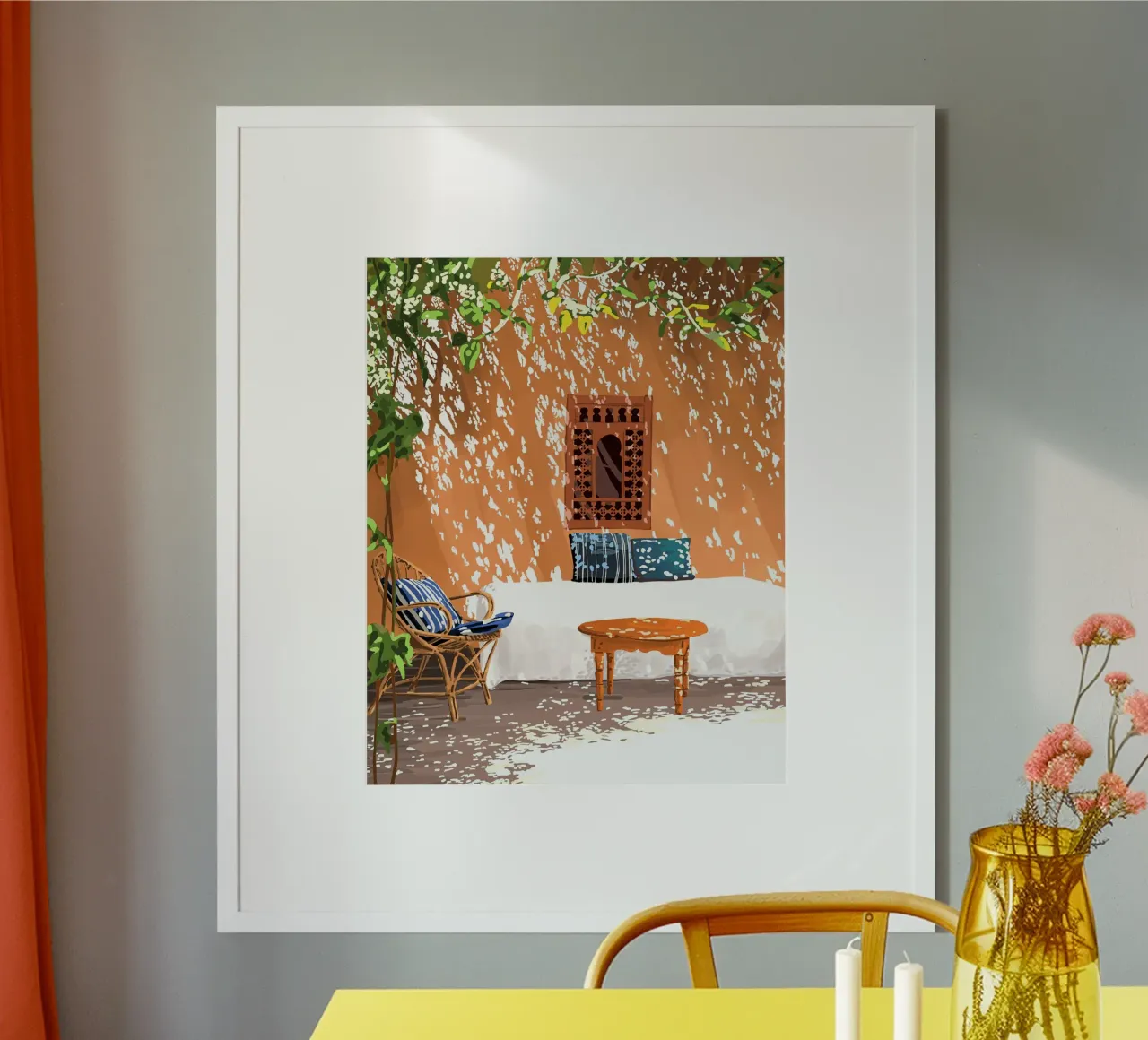 Una tarde relajada Arquitectura Construcción Viajes de verano poster de 83oranges