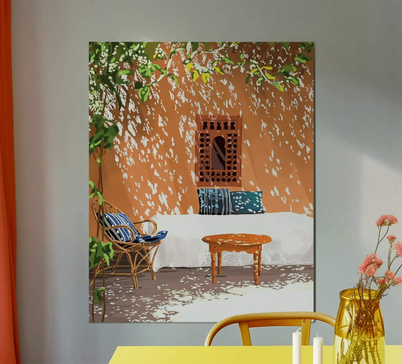 Una tarde relajada Arquitectura Construcción Viajes de verano poster de 83oranges