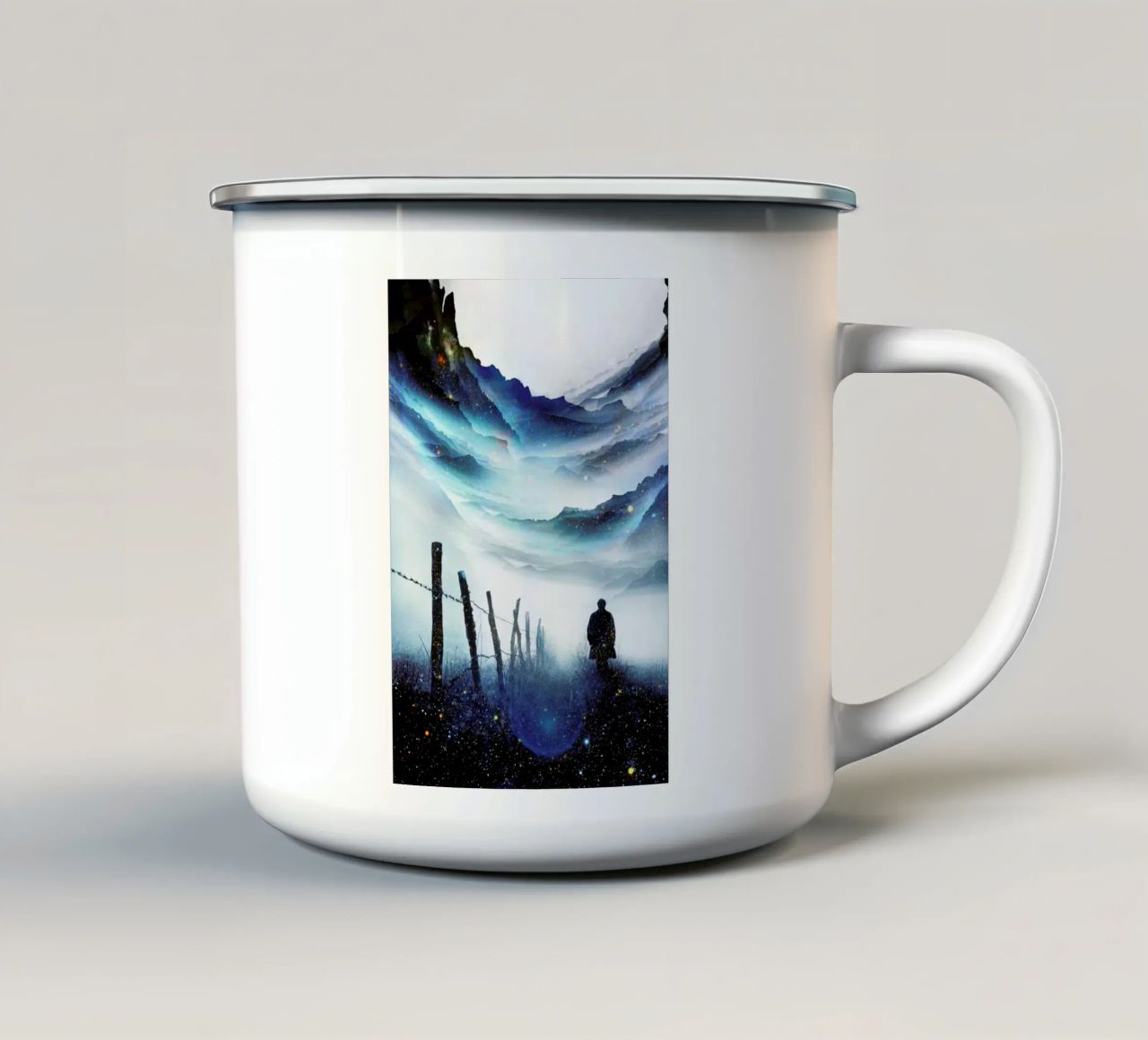 The Abyss a Star Time Traveler tazza in smalto da Stoian Hitrov
