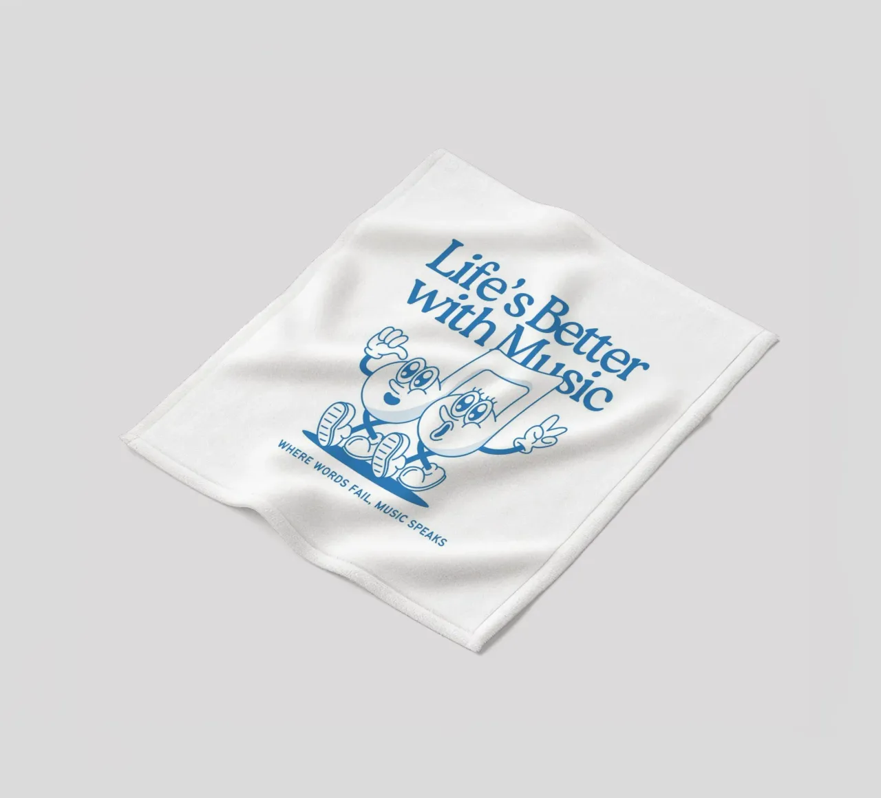 LIFE‘S BETTER WITH MUSIC coperta in pile da Einfach Uebel