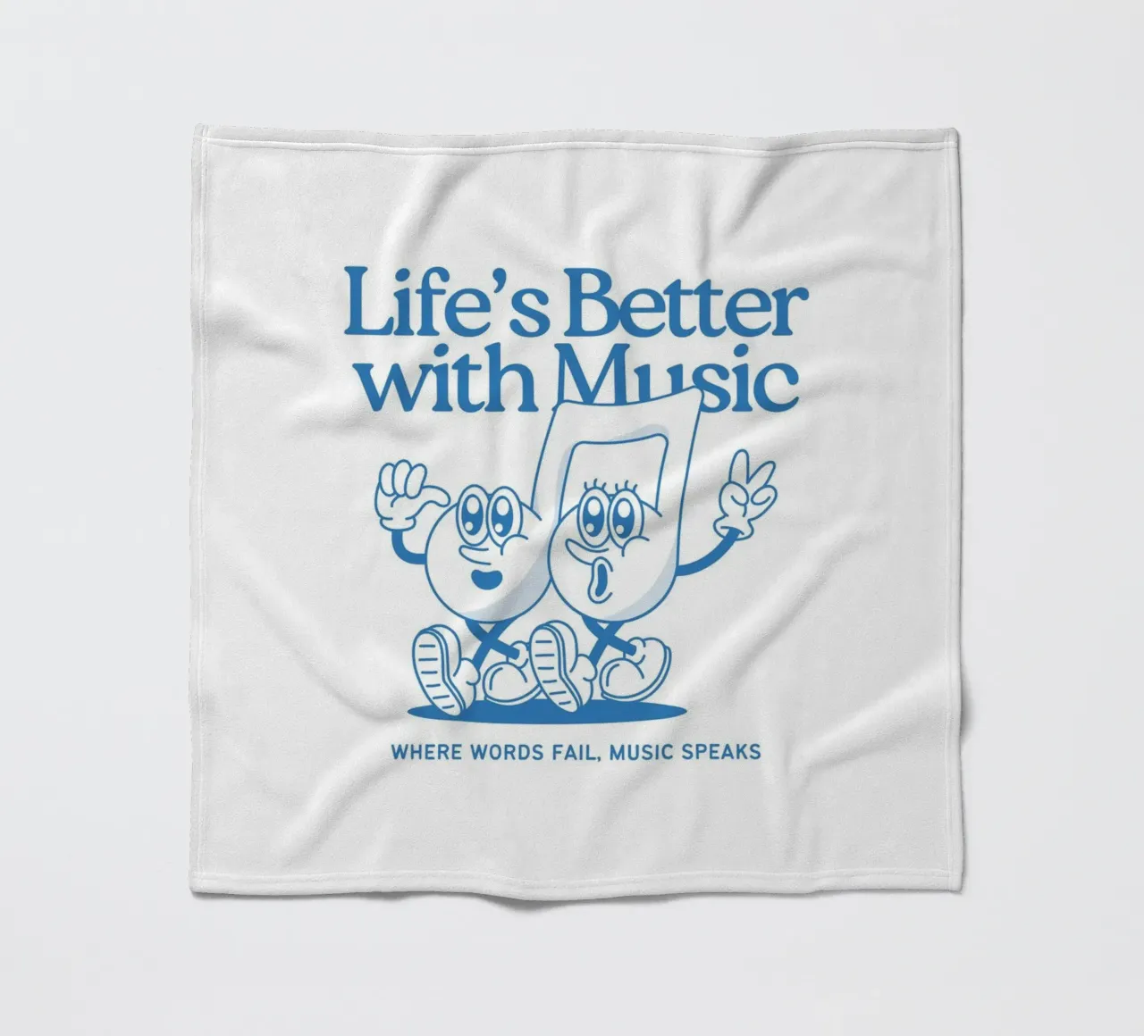 LIFE‘S BETTER WITH MUSIC coperta in pile da Einfach Uebel