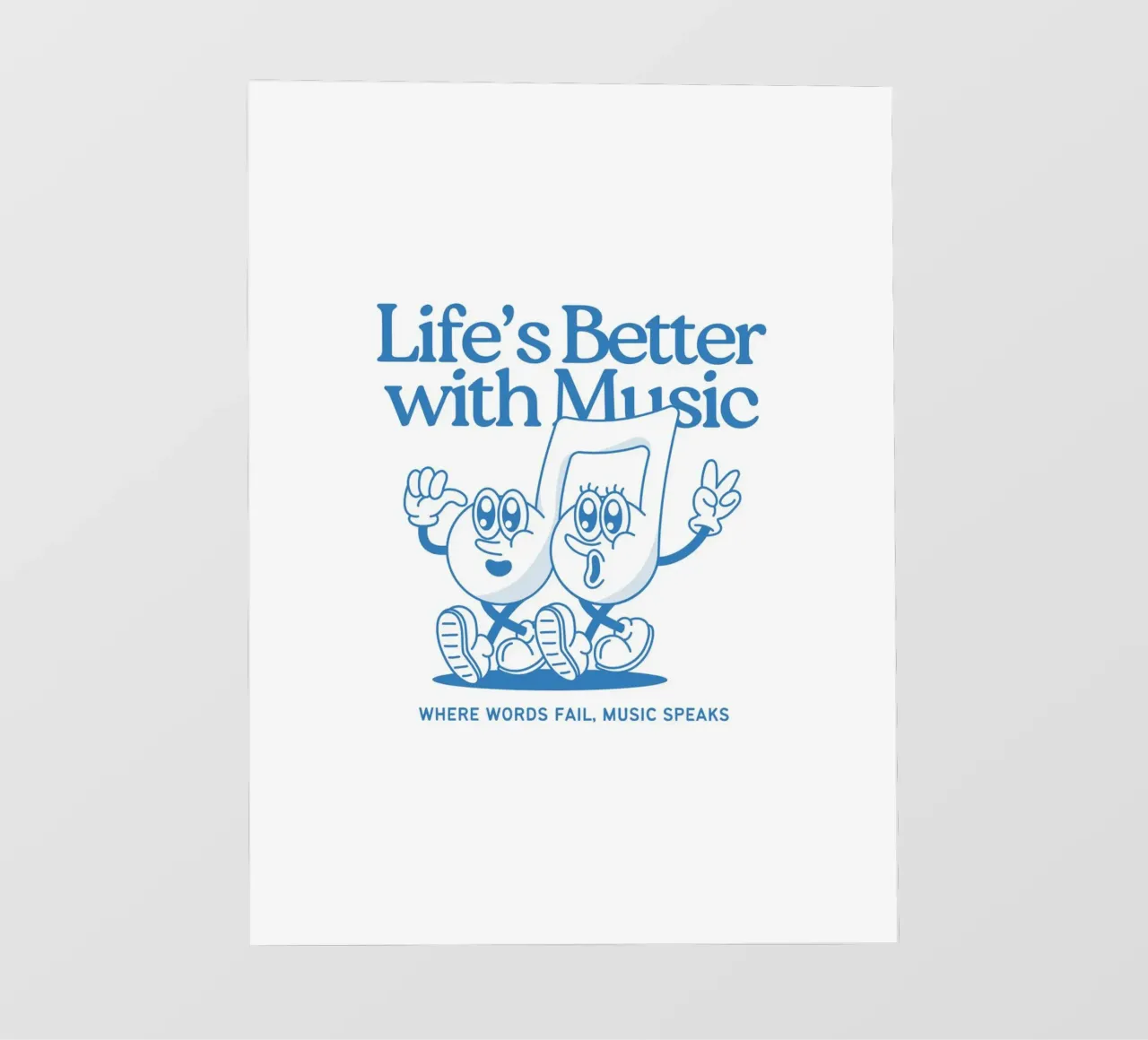 LIFE‘S BETTER WITH MUSIC pellicola backlit da Einfach Uebel