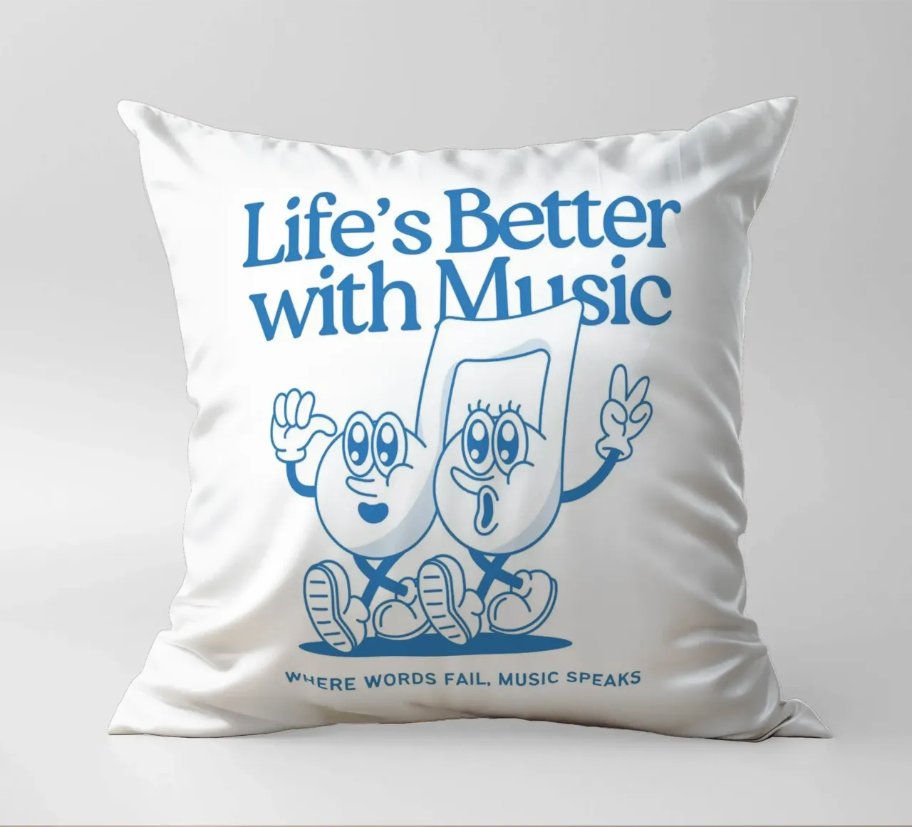 LIFE‘S BETTER WITH MUSIC cuscino da Einfach Uebel