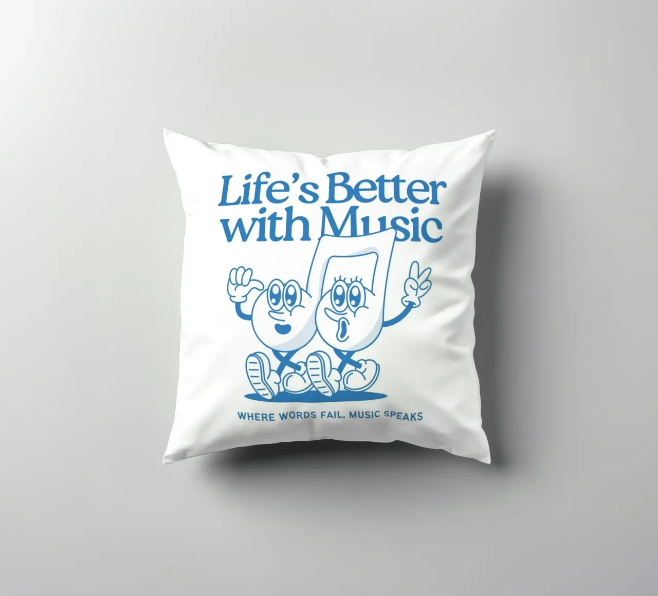 LIFE‘S BETTER WITH MUSIC cuscino da Einfach Uebel
