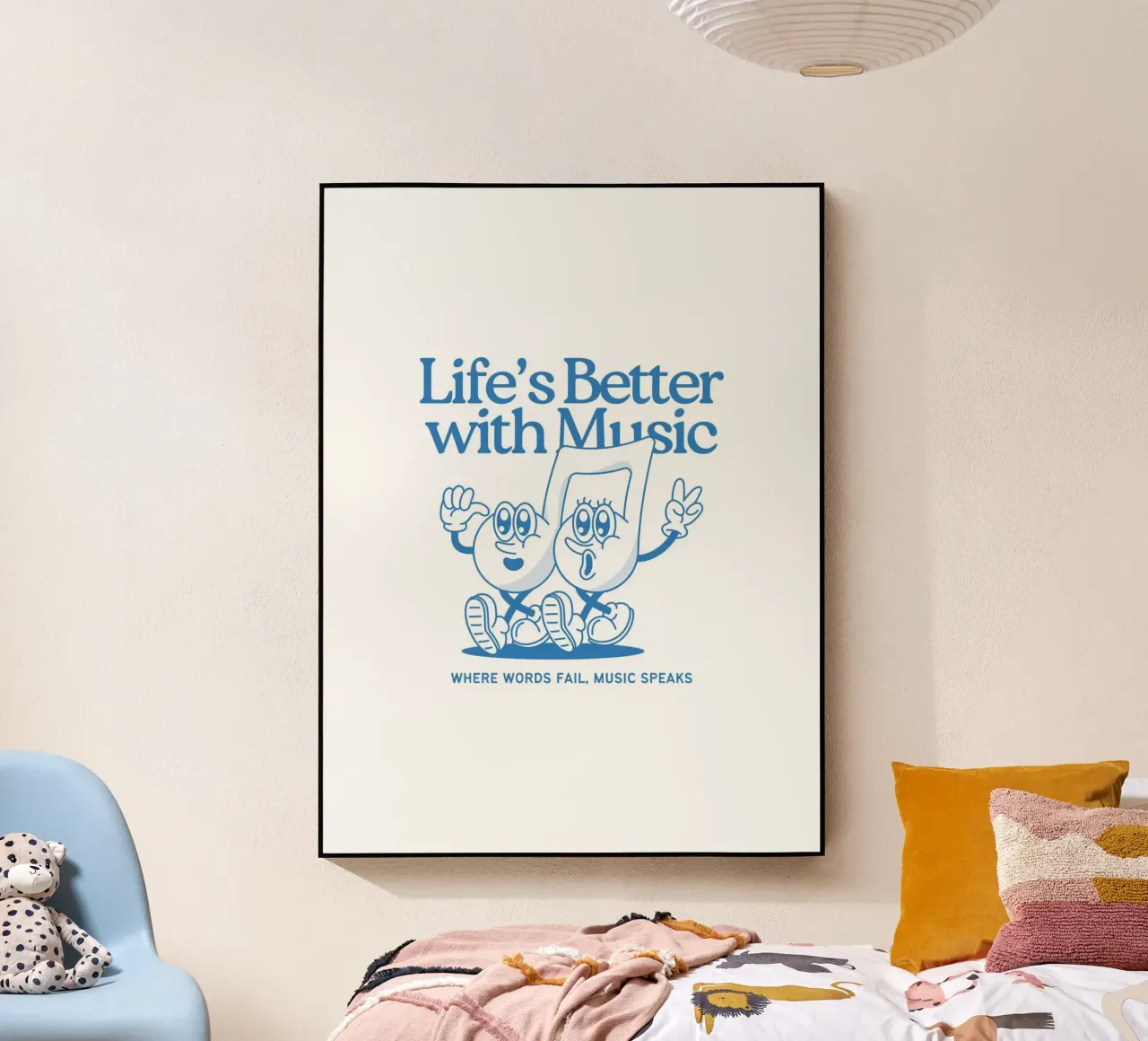 LIFE‘S BETTER WITH MUSIC plexiglass da Einfach Uebel