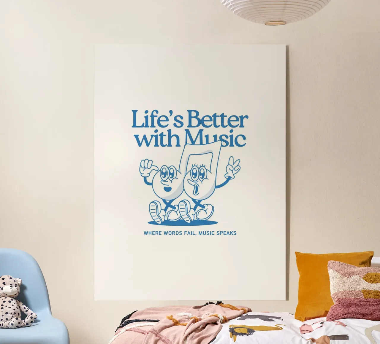 LIFE‘S BETTER WITH MUSIC plexiglass da Einfach Uebel