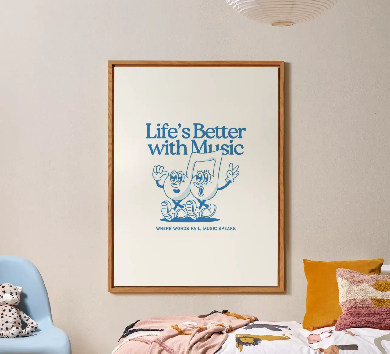 LIFE‘S BETTER WITH MUSIC alluminio dibond da Einfach Uebel
