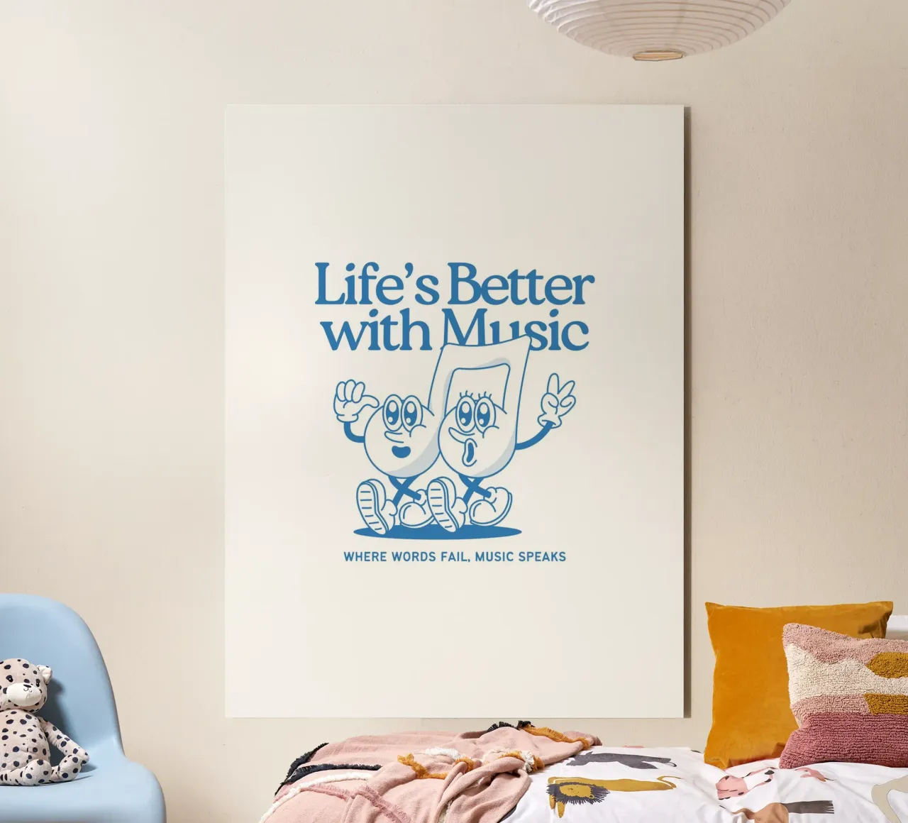 LIFE‘S BETTER WITH MUSIC alluminio dibond da Einfach Uebel