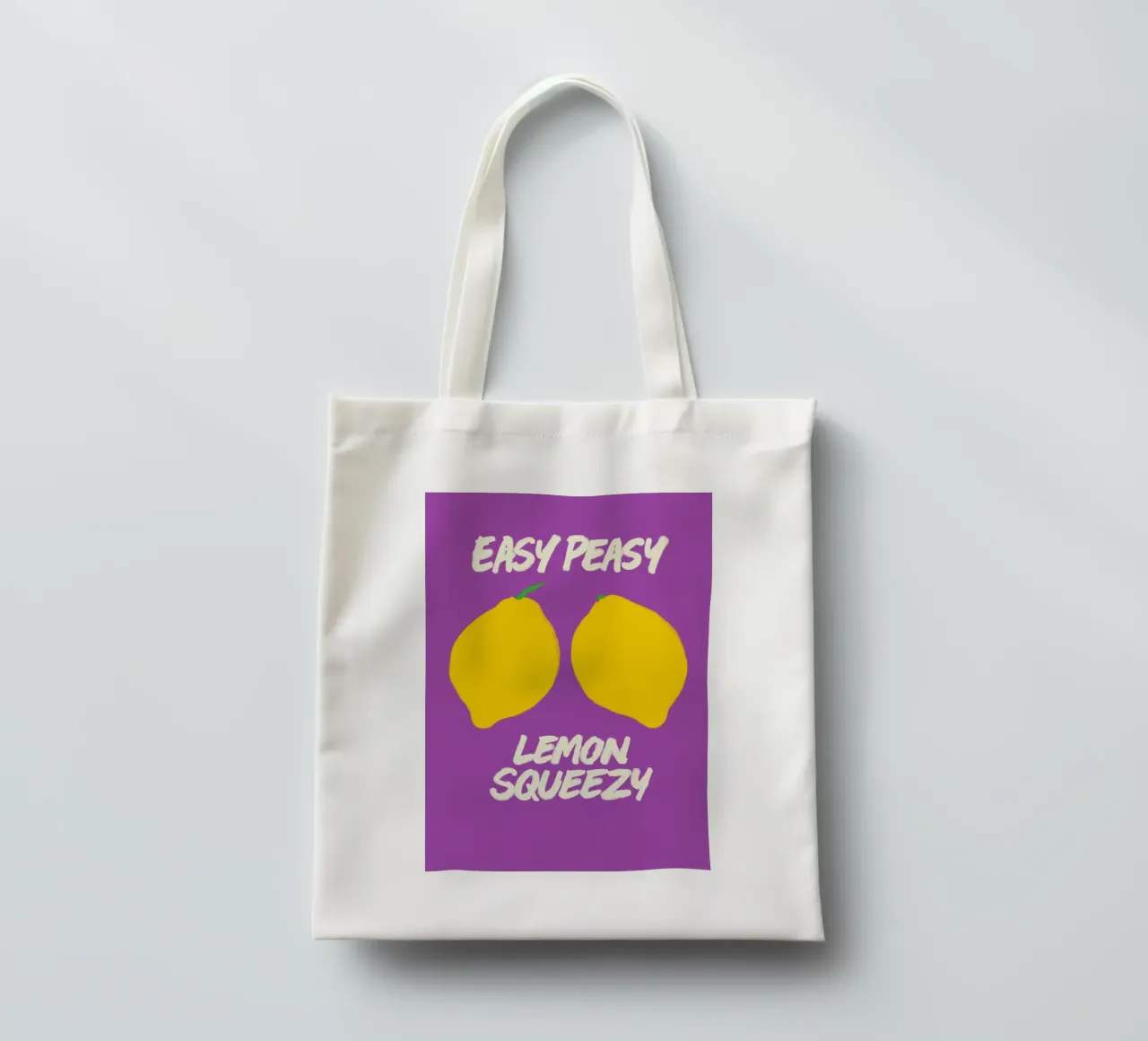 Purple Pop & Citrus Drop borsa in juta da QuooodZ by MooodzArt