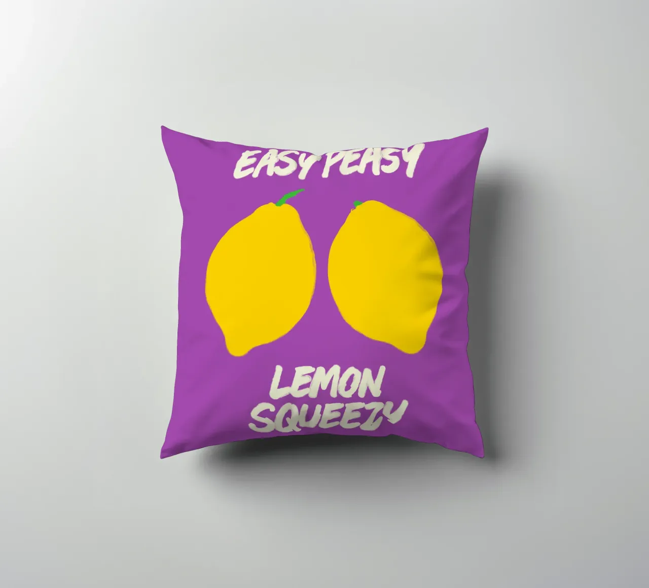 Purple Pop & Citrus Drop cuscino da QuooodZ by MooodzArt