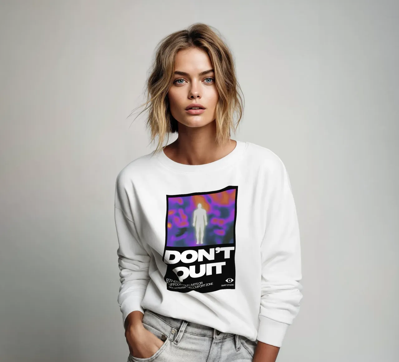 DON‘T QUIT felpa da Einfach Uebel