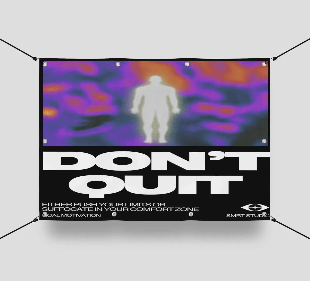DON‘T QUIT telo in pvc da Einfach Uebel