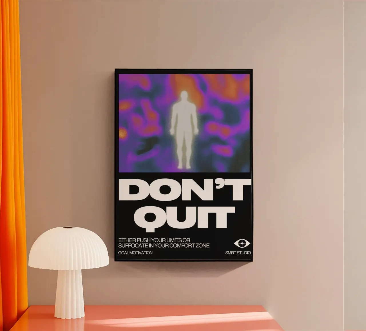 DON‘T QUIT plexiglass da SMRT STUDIO