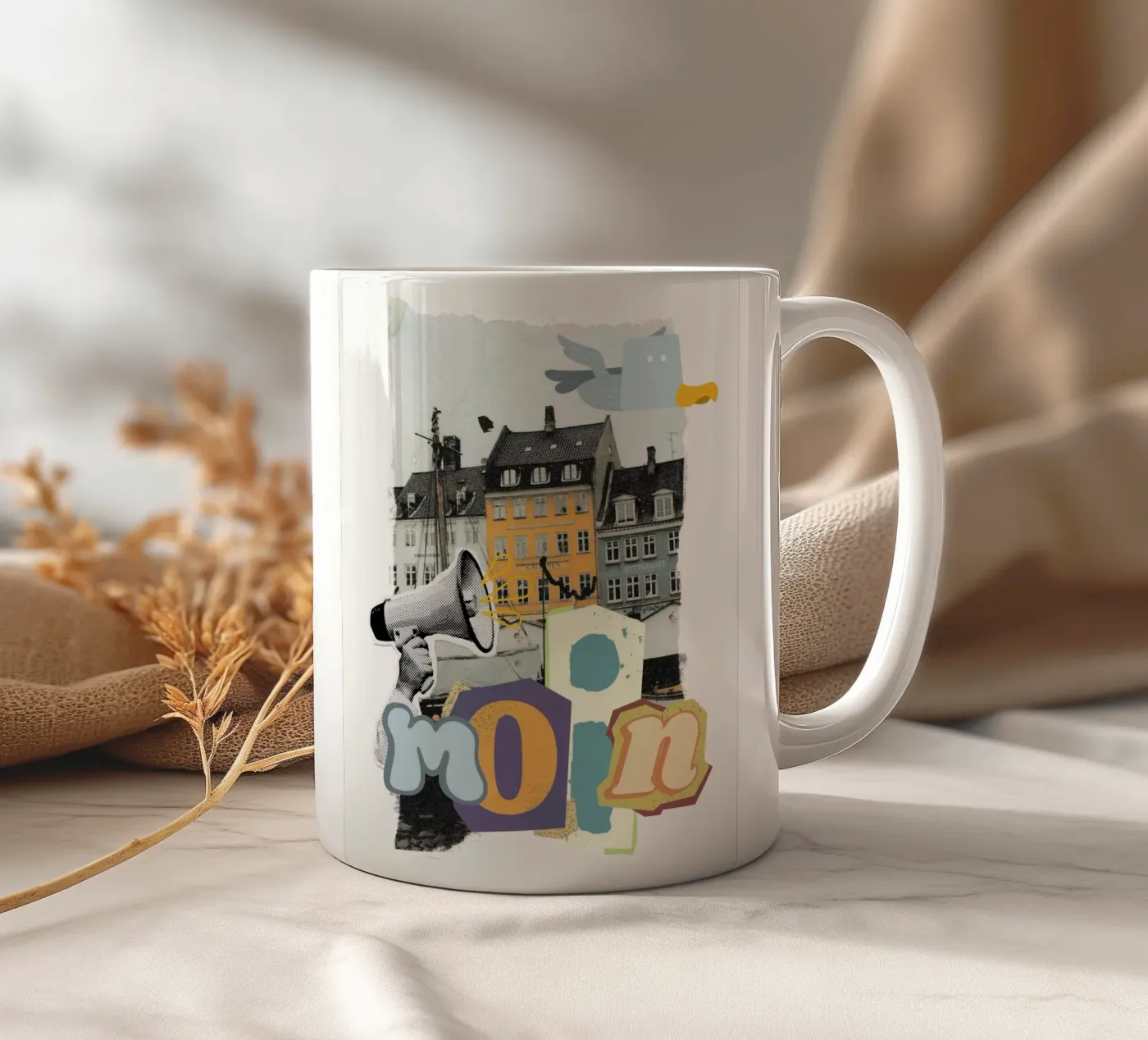 MOIN ceramic mug by SMRT STUDIO