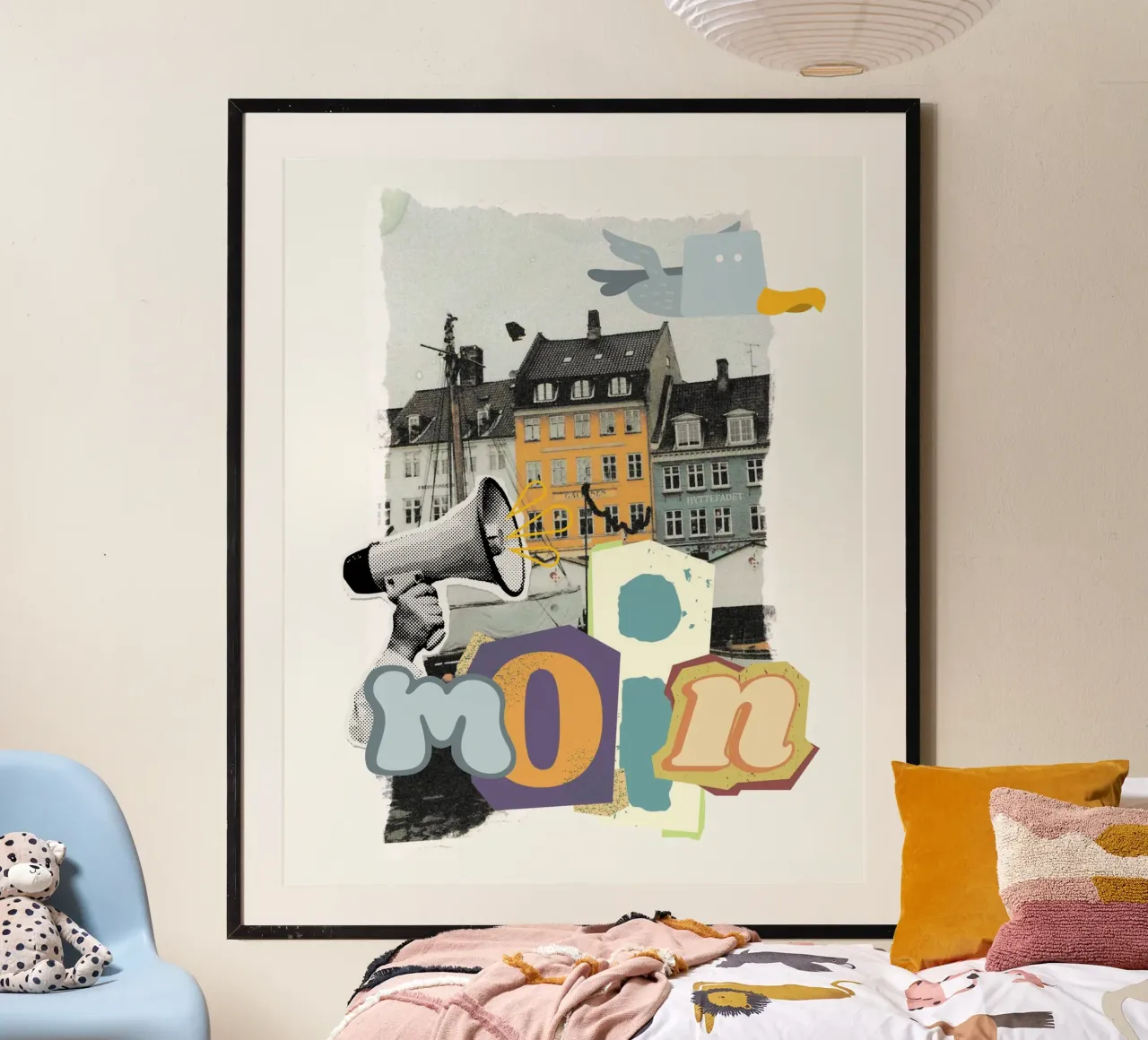 MOIN poster con telaio in alluminio da Einfach Uebel