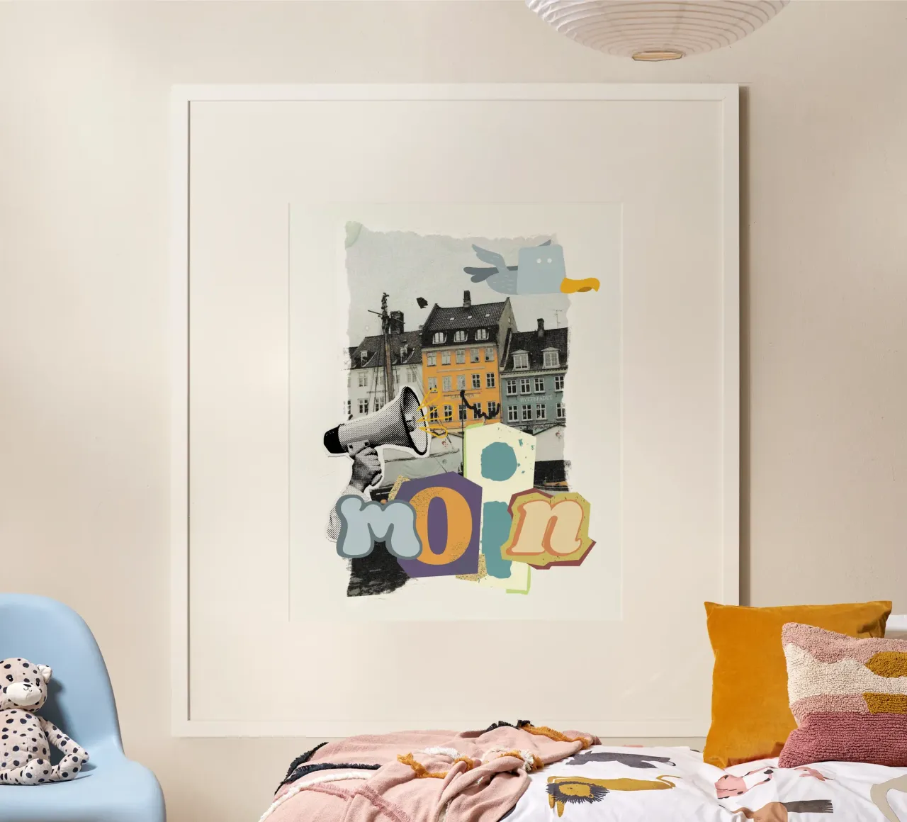 MOIN poster con telaio in alluminio da Einfach Uebel