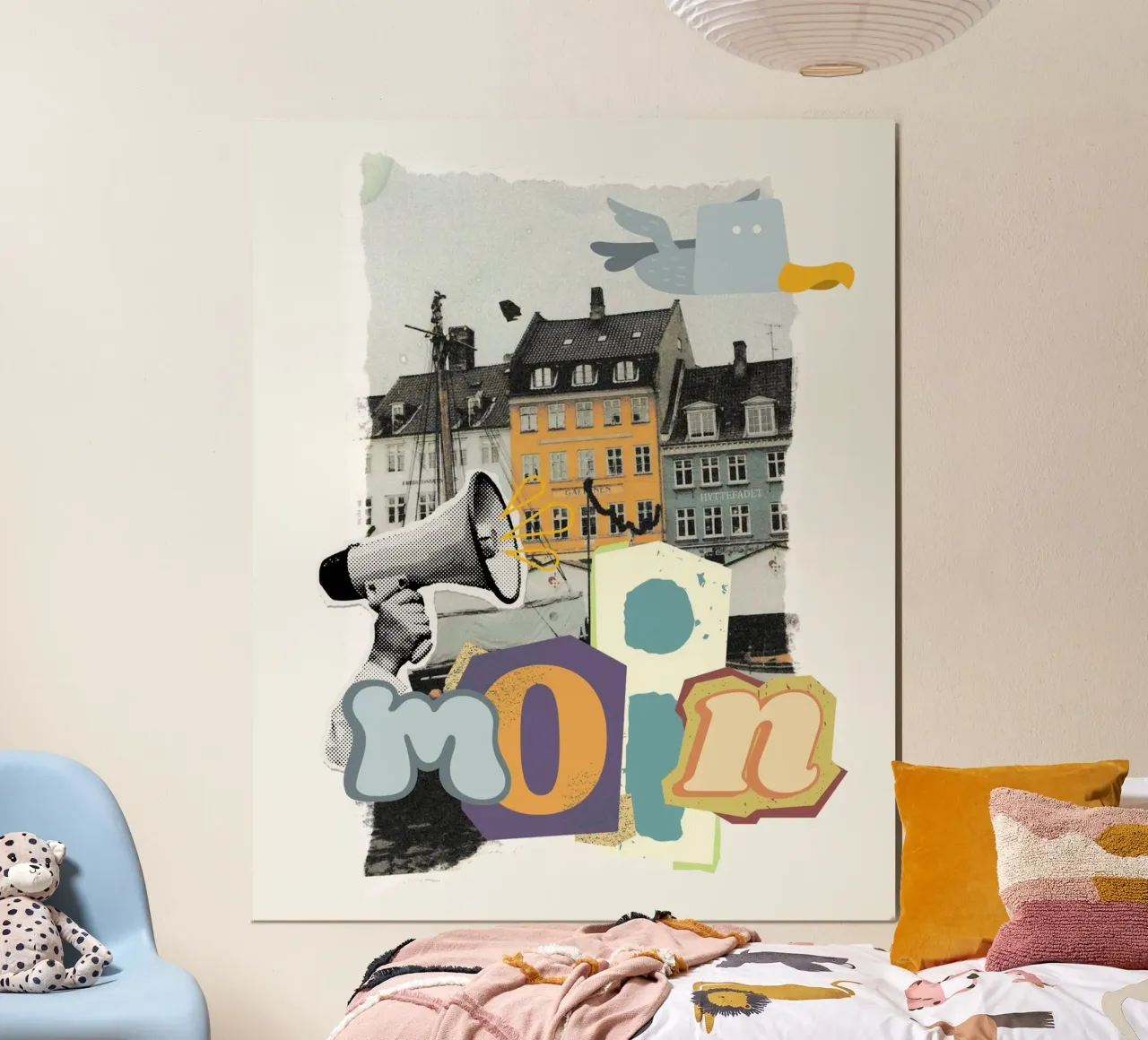 MOIN poster con telaio in alluminio da Einfach Uebel