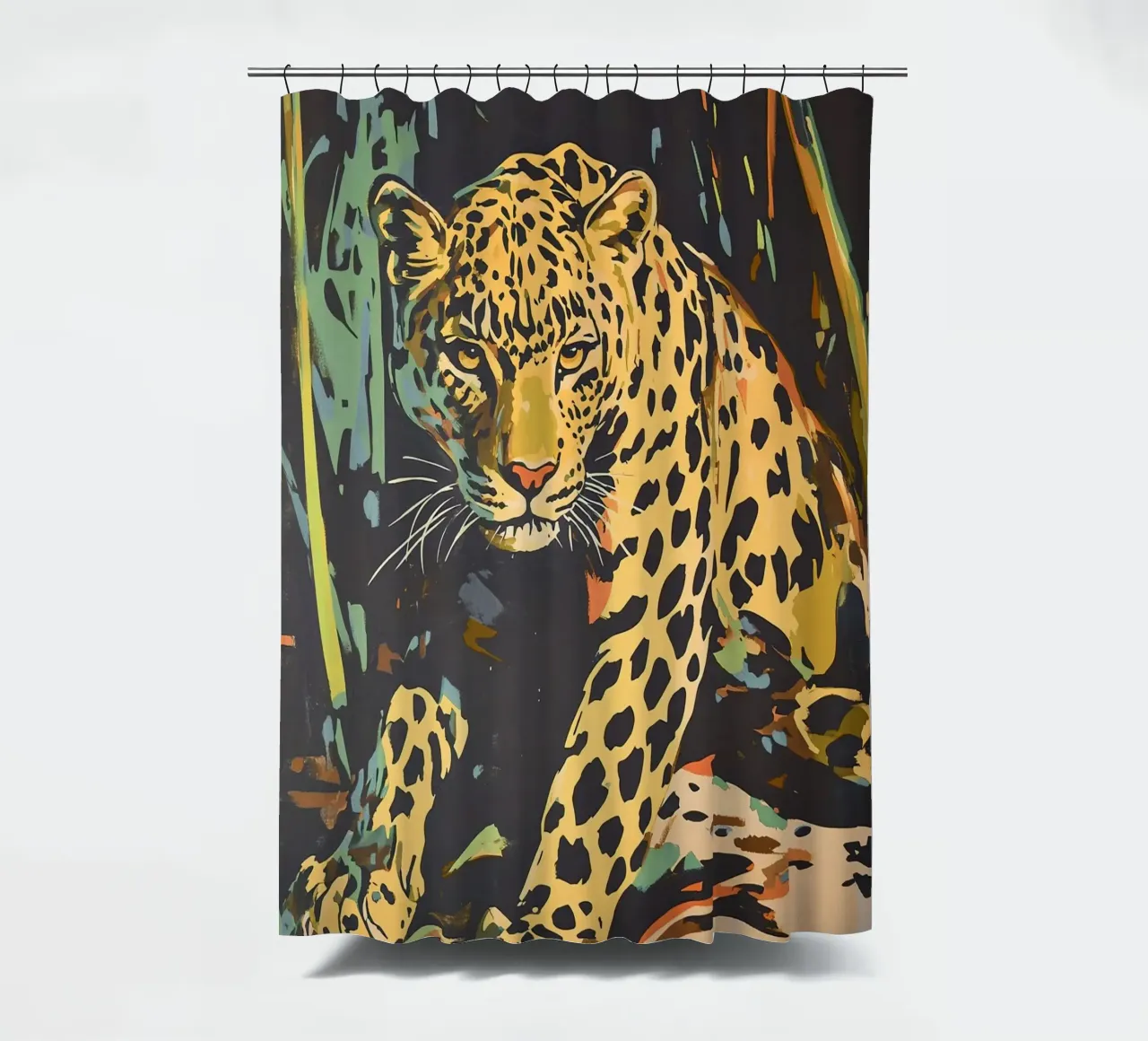 Leopardo - Re maculato tenda da doccia da Nikis Art Studio