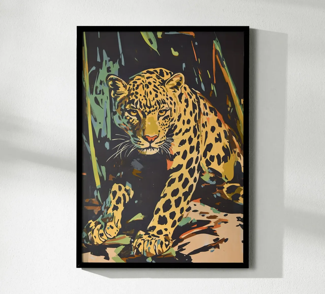Leopardo - Re maculato poster da Nikis Art Studio