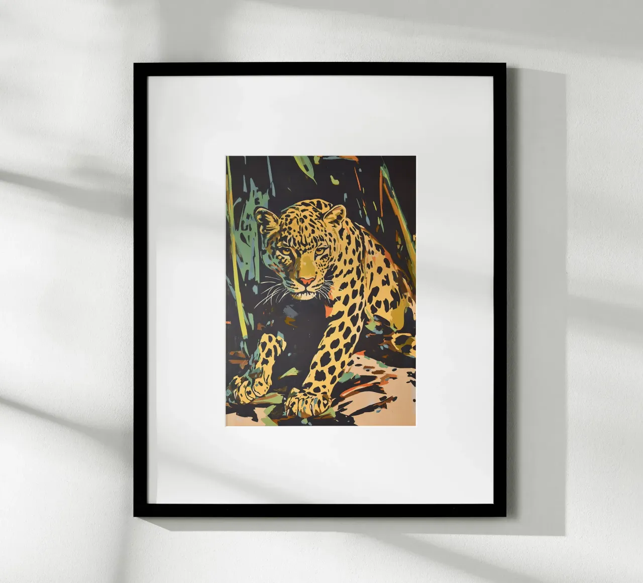 Leopardo - Re maculato poster da Nikis Art Studio