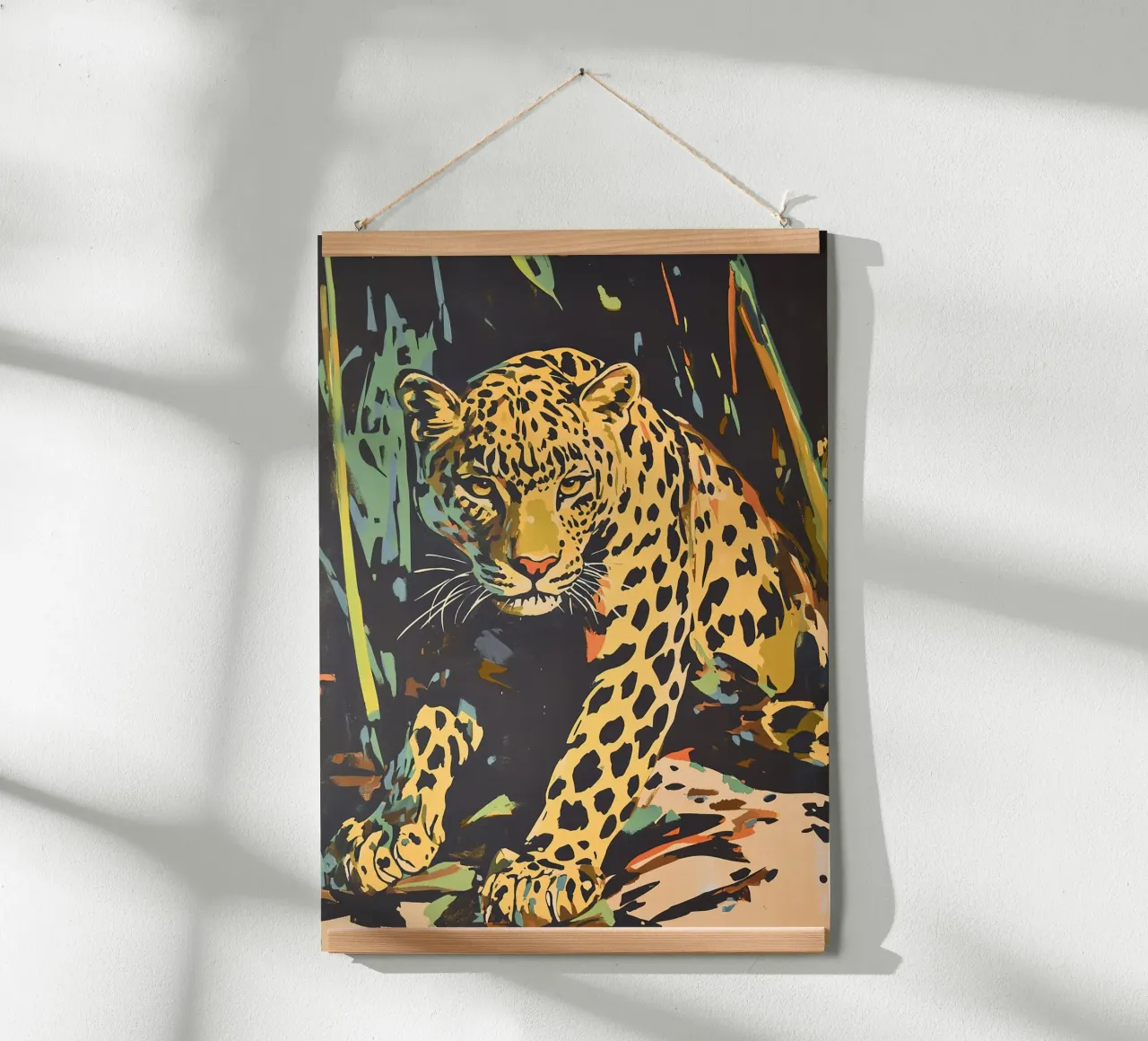 Leopardo - Re maculato poster da Nikis Art Studio
