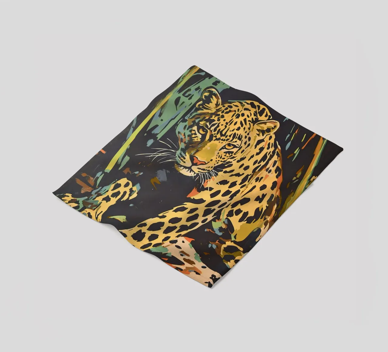 Leopardo - Re maculato coperta in pile da Nikis Art Studio